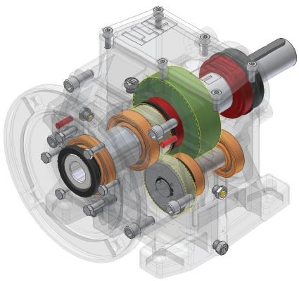 Motor Helical Inline Gearbox